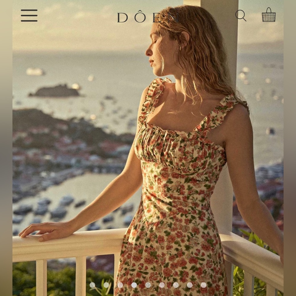 Doen Roma Dress in Lydden Garden, Size Medium, New Without Tags